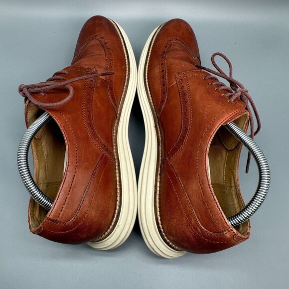 Cole Haan Original Grand Men\'s 10.5 Brown Leather Energyweave Wingtip Oxfords main image 10